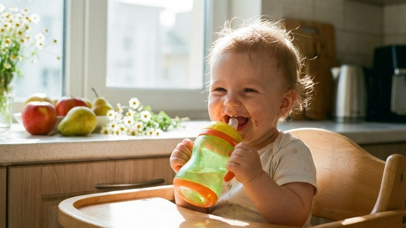 Bổ sung nước v&agrave; dưỡng chất đ&uacute;ng c&aacute;ch gi&uacute;p b&eacute; lu&ocirc;n tr&agrave;n đầy năng lượng để kh&aacute;m ph&aacute; thế giới