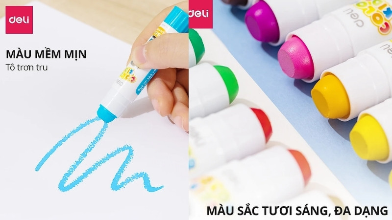 Chọn sáp màu chất lượng cần đúng mục đích sử dụng, ưu tiên thương hiệu uy tín