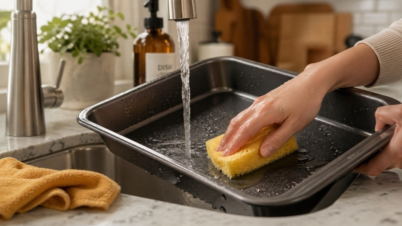 Bảo quản khu&ocirc;n l&agrave;m b&aacute;nh bền bỉ bằng c&aacute;ch vệ sinh thủ c&ocirc;ng v&agrave; lau kh&ocirc; ho&agrave;n to&agrave;n sau khi sử dụng