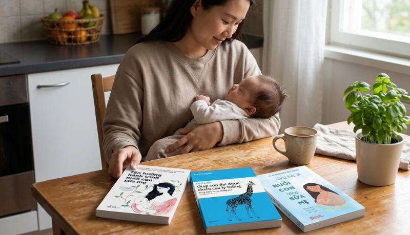 T&ugrave;y thuộc v&agrave;o giai đoạn (sơ sinh, ăn dặm hay trẻ nhỏ), h&atilde;y chọn cuốn s&aacute;ch giải quyết đ&uacute;ng nhu cầu chăm s&oacute;c