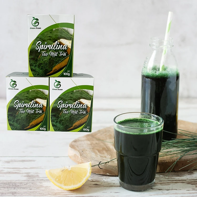 Bộ 2 sản phẩm Tảo xoắn Spirulina nguyên chất