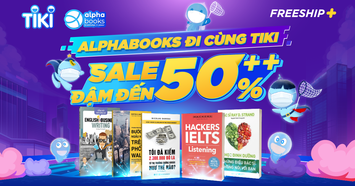 ALPHABOOKS SALE 8.8 GIẢM ĐẾN 50% | Tiki