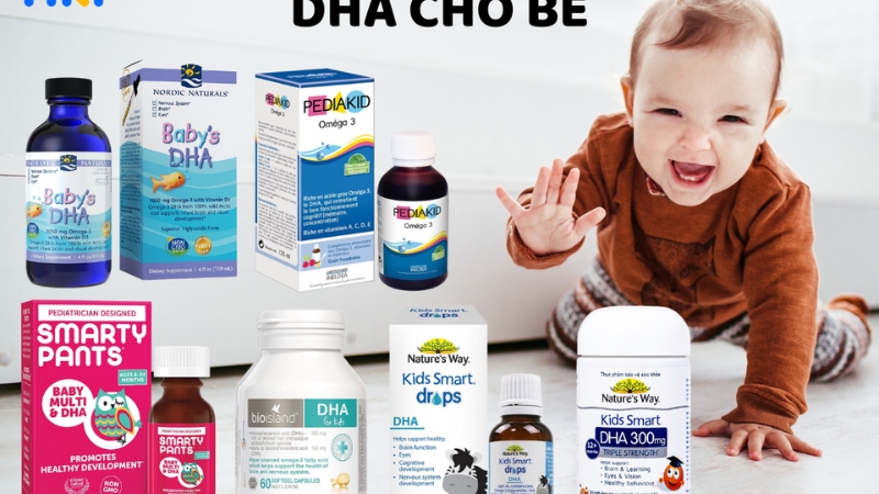DHA Omega-3 hỗ trợ ph&aacute;t triển tr&iacute; n&atilde;o v&agrave; thị gi&aacute;c cho b&eacute;