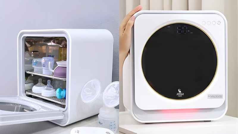 M&aacute;y tiệt tr&ugrave;ng b&igrave;nh sữa, gi&uacute;p loại bỏ vi khuẩn hiệu quả