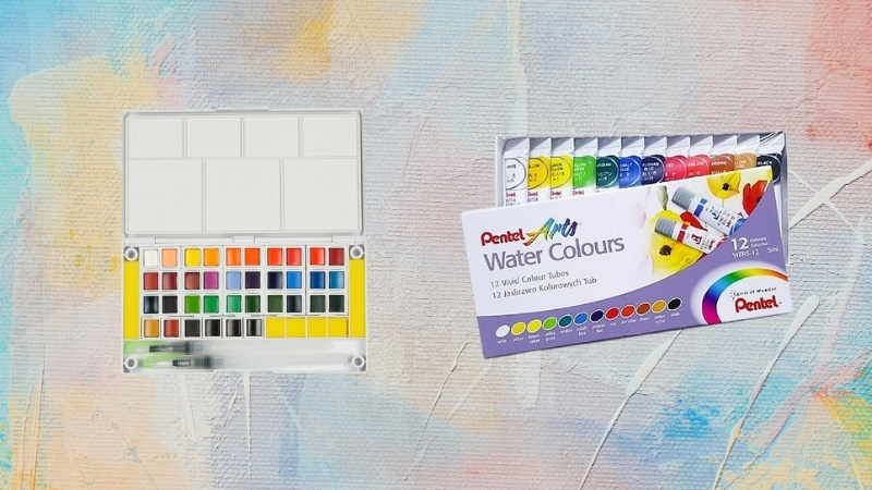 Bộ màu nước Superior và Pentel chính hãng bán chạy