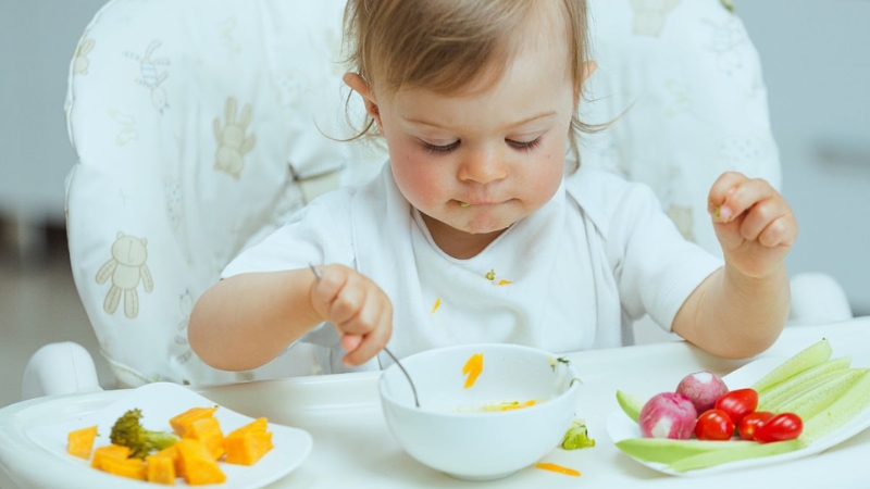 Thực phẩm ăn dặm an toàn, phù hợp với hệ tiêu hóa non nớt của bé