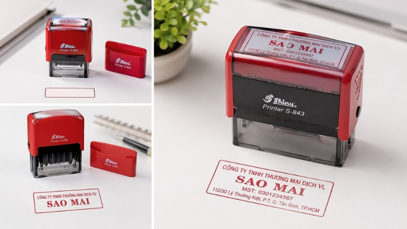 Ti&ecirc;u ch&iacute; chọn mua con dấu chuẩn dựa tr&ecirc;n k&iacute;ch thước khung dấu v&agrave; loại mực tương th&iacute;ch với bề mặt giấy