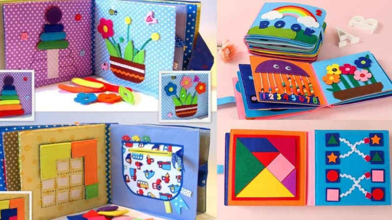 S&aacute;ch vải gi&uacute;p b&eacute; l&agrave;m quen với h&igrave;nh ảnh v&agrave; m&agrave;u sắc