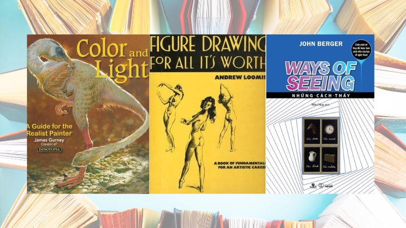 Đọc sách Drawing & Painting để nâng cao khả năng sáng tác nghệ thuật.