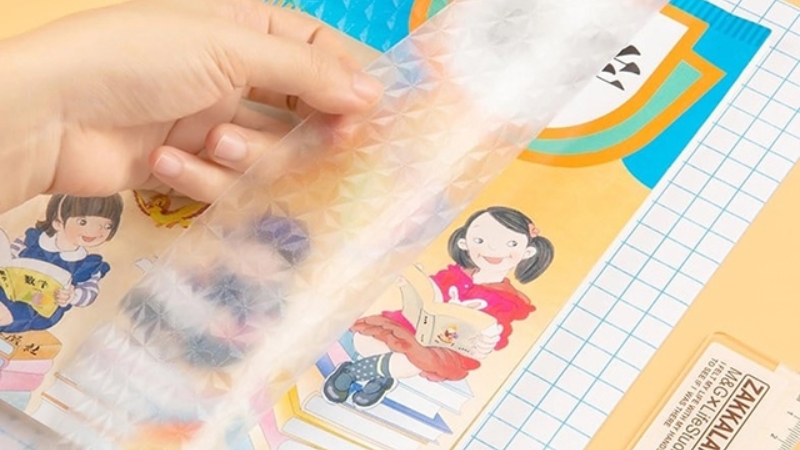 Bọc decal gi&uacute;p bảo vệ bề mặt s&aacute;ch vở v&agrave; vật dụng khỏi trầy xước