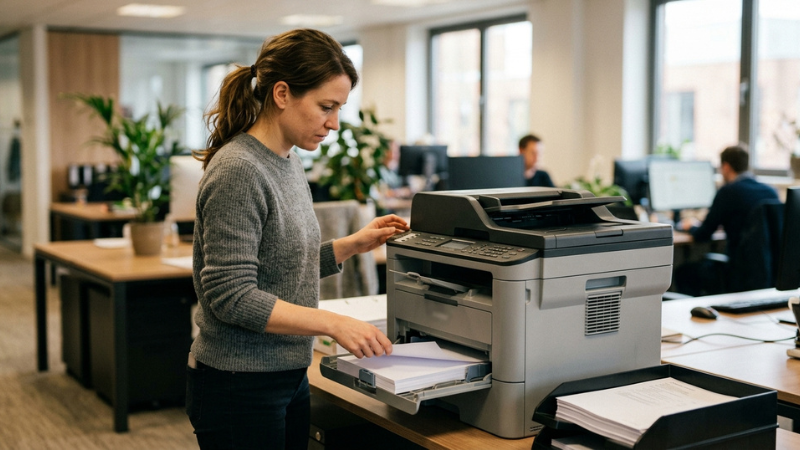 Giấy mịn, trắng s&aacute;ng gi&uacute;p bản in sắc n&eacute;t, hạn chế kẹt m&aacute;y v&agrave; n&acirc;ng cao hiệu quả học tập, l&agrave;m việc