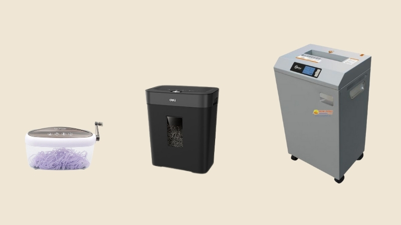 Các dòng máy hủy giấy thương hiệu hàng đầu: Bền bỉ, Mạnh mẽ và An toàn