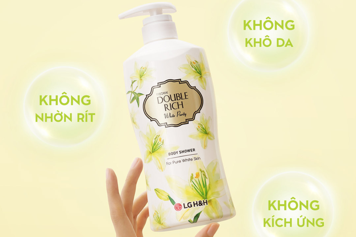 Double Rich hương hoa lily sản phẩm chăm sóc cơ thể nhẹ dịu và hiệu quả
