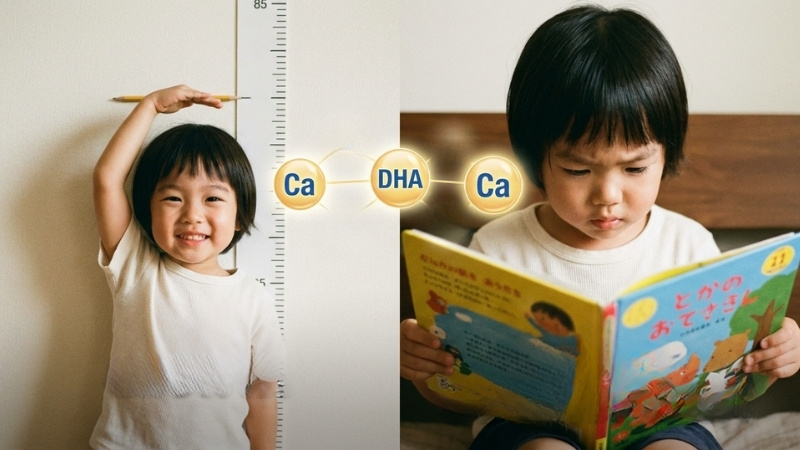 Lựa chọn d&ograve;ng sữa tập trung v&agrave;o Canxi v&agrave; DHA để b&eacute; cao lớn v&agrave; th&ocirc;ng minh hơn mỗi ng&agrave;y