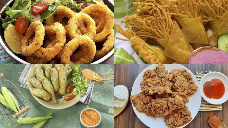 Nh&oacute;m bột gia vị, chi&ecirc;n r&aacute;n v&agrave; tr&aacute;ng miệng