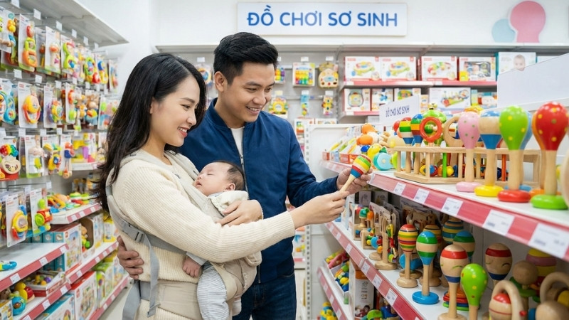 Chọn xúc xắc an toàn bằng nhựa/gỗ sạch, bo tròn, âm vừa, màu đẹp, thương hiệu uy tín