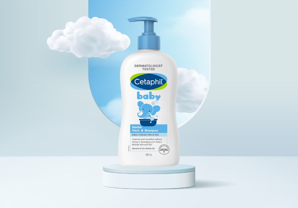 Sữa tắm gội 2in1 cho b&eacute; Cetaphil Baby