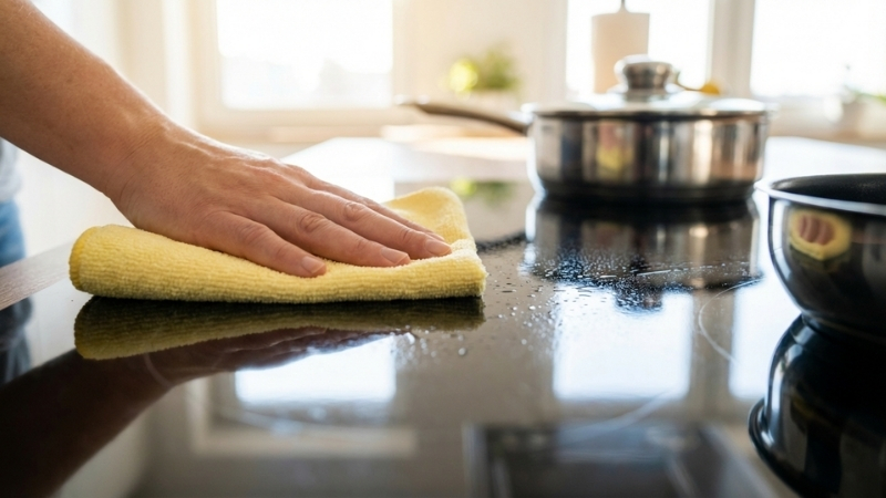 Vệ sinh đ&uacute;ng c&aacute;ch gi&uacute;p bảo vệ mặt k&iacute;nh v&agrave; duy tr&igrave; tuổi thọ cho thiết bị đun nấu