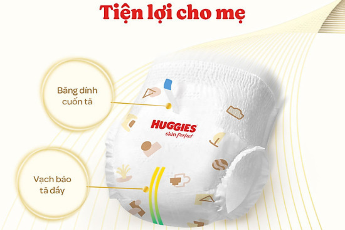 Huggies Skin Perfect được trang bị công nghệ DUAL ZONE