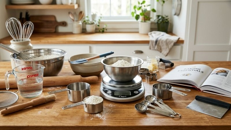 Dụng cụ l&agrave;m từ inox 304, silicone chịu nhiệt v&agrave; gỗ tự nhi&ecirc;n bền bỉ, an to&agrave;n thực phẩm