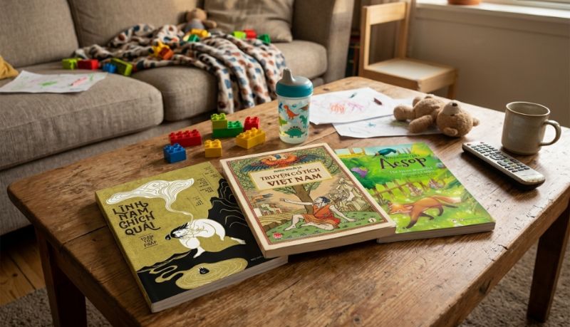 Truyện Tranh cổ t&iacute;ch - Ngụ ng&ocirc;n mang đến b&agrave;i học &yacute; nghĩa qua h&igrave;nh ảnh