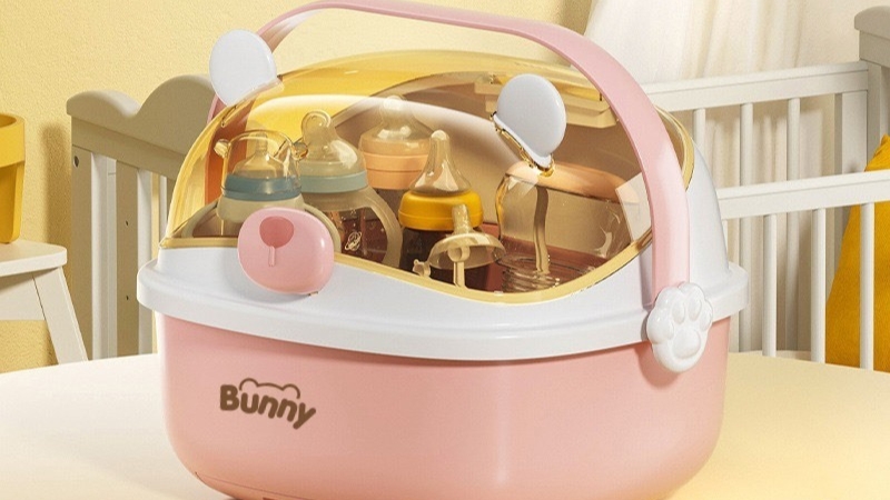 Hộp đựng phụ kiện b&igrave;nh sữa cho b&eacute;, đảm bảo vệ sinh khi sử dụng