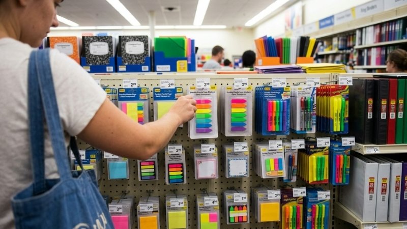 Chọn giấy notes nhựa dạng ph&acirc;n trang để đ&aacute;nh dấu hoặc dạng vu&ocirc;ng để ghi ch&uacute; nhắc việc