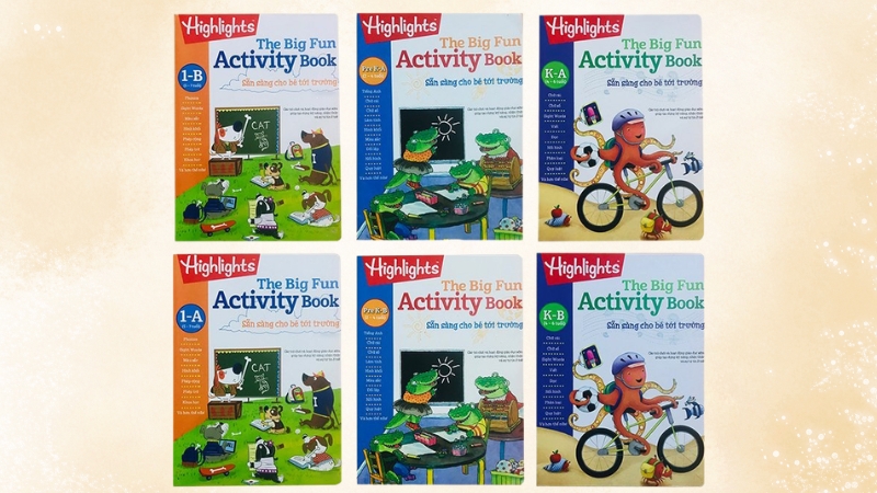S&aacute;ch Activity đa dạng nội dung, ph&ugrave; hợp cho trẻ ở nhiều độ tuổi kh&aacute;c nhau