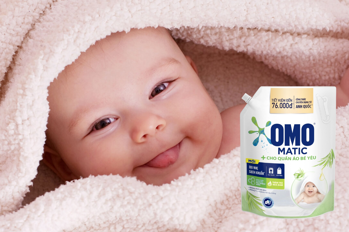 Ưu điểm nổi bật của nước giặt OMO cho b&eacute;
