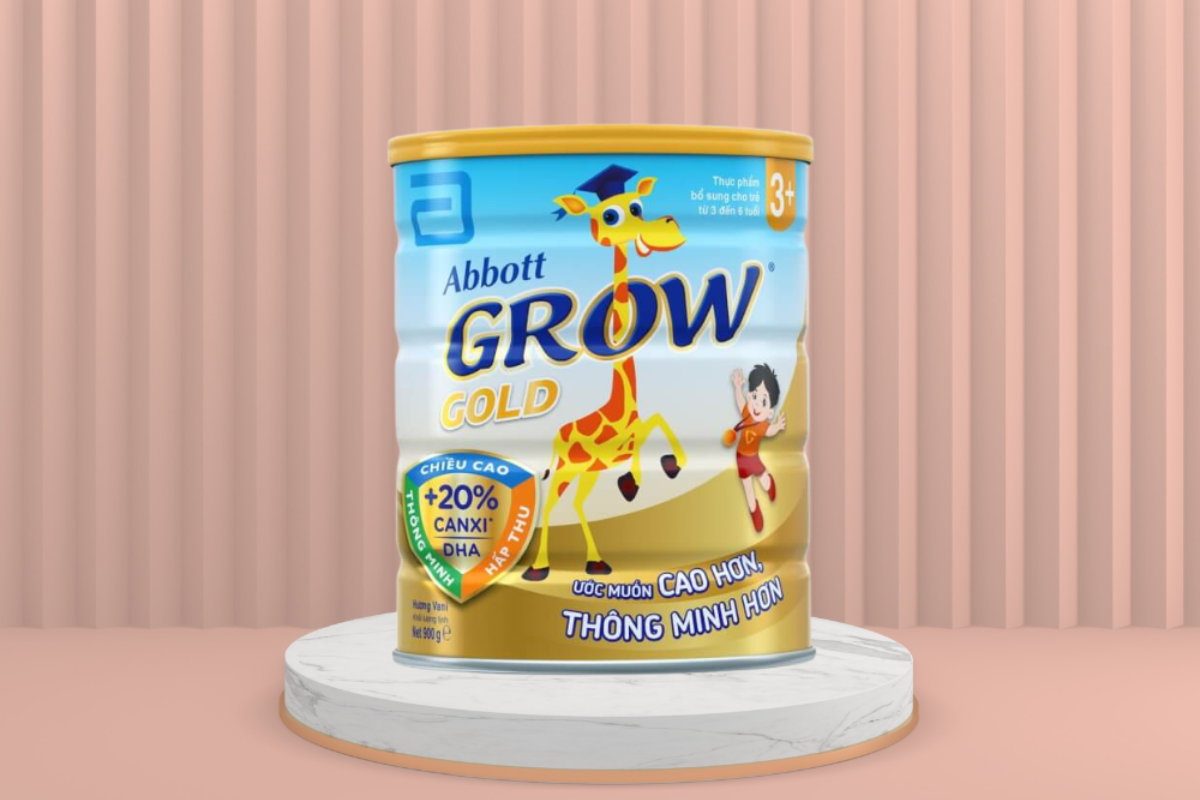 Abbott Grow Gold 3+ hỗ trợ phát triển thể chất và trí não cho bé