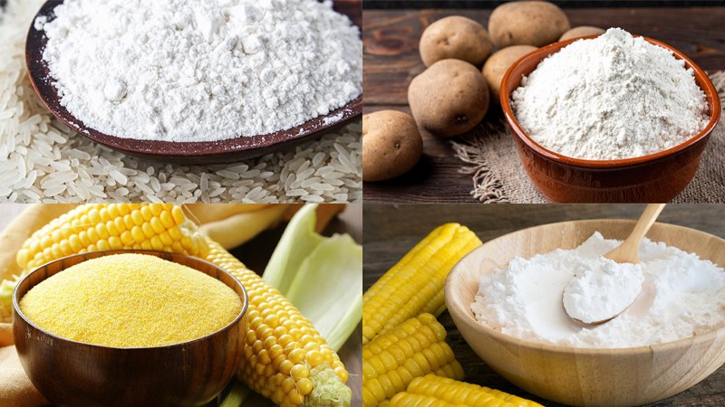 Nh&oacute;m bột nền tảng cho l&agrave;m b&aacute;nh v&agrave; nấu ăn l&agrave; những nguy&ecirc;n liệu cơ bản