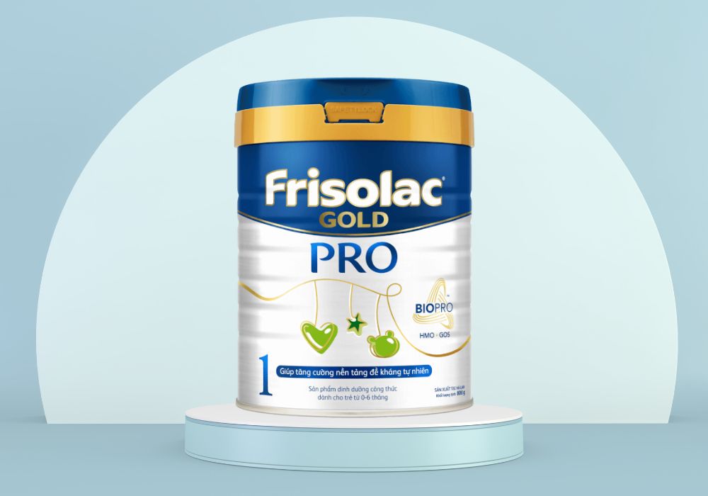 Frisolac Gold Pro là dòng sữa công thức cao cấp đến từ Hà Lan