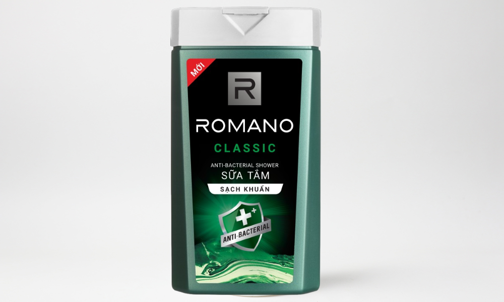 Sữa tắm sạch khuẩn Romano Classic giúp bảo vệ làn da khỏi vi khuẩn
