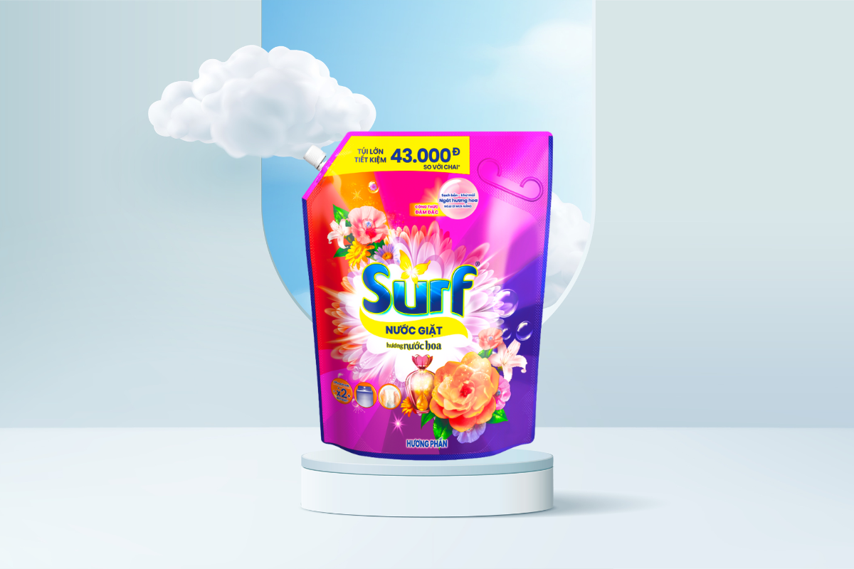 Nước giặt Surf hương Nước hoa Hương Phấn