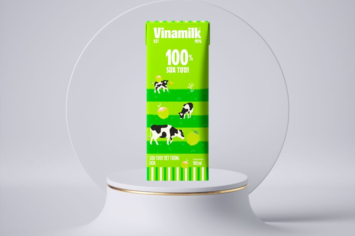 Sữa tươi tiệt trùng Vinamilk vị dừa