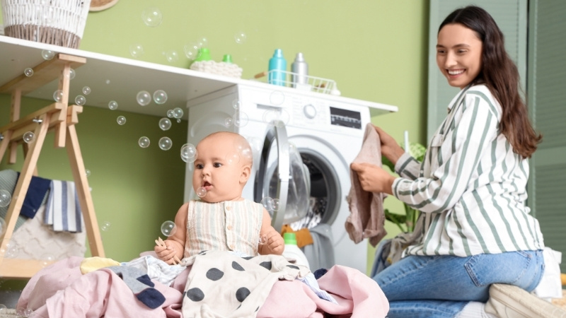 Nước giặt cho b&eacute; gồm loại hữu cơ dịu nhẹ, 2in1 tiện lợi v&agrave; kh&aacute;ng khuẩn chống ẩm mốc