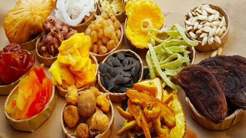 C&aacute;c loại mứt tr&aacute;i c&acirc;y v&agrave; vỏ cam chanh