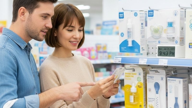 Khi chọn dụng cụ uống thuốc cho b&eacute;, ưu ti&ecirc;n chất liệu an to&agrave;n, chia vạch r&otilde;, chống sặc, dễ vệ sinh, h&atilde;ng uy t&iacute;n