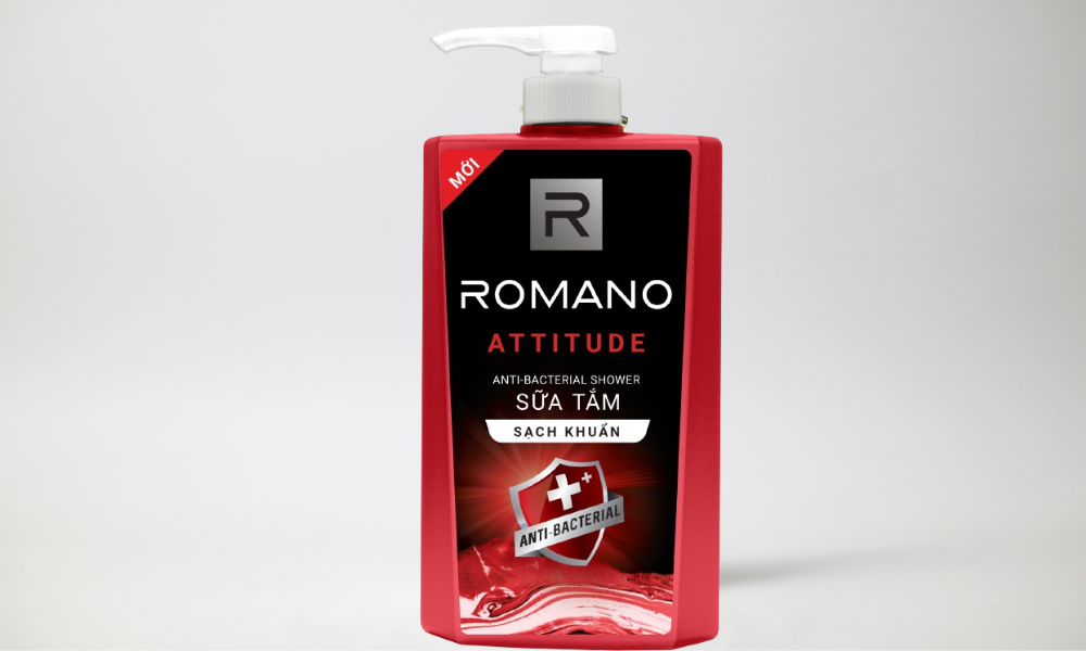 Sữa tắm sạch khuẩn Romano Attitude 