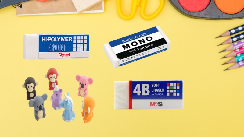 G&ocirc;m tẩy ph&ugrave; hợp cho học sinh sinh vi&ecirc;n v&agrave; người vẽ kỹ thuật