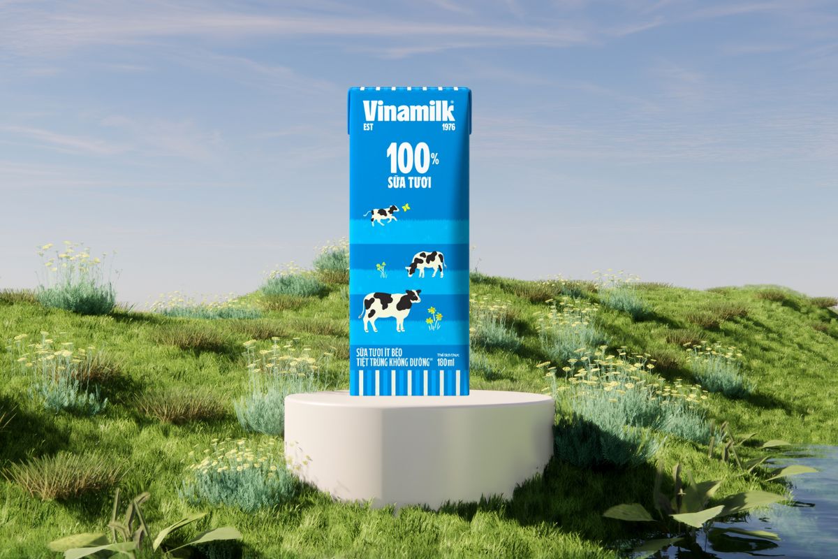 Sữa tươi Vinamilk không đường tách béo
