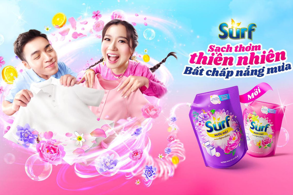 Thương hiệu nước giặt Surf
