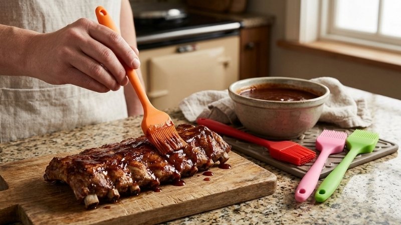 Chất liệu silicone chịu nhiệt, inox bền bỉ c&ugrave;ng thiết kế c&ocirc;ng th&aacute;i học gi&uacute;p thao t&aacute;c dễ d&agrave;ng