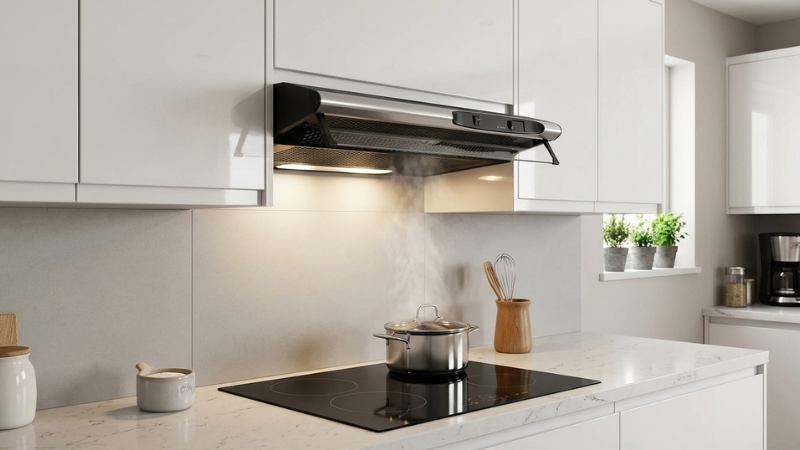Giải ph&aacute;p gọn g&agrave;ng cho bếp nhỏ hiện đại