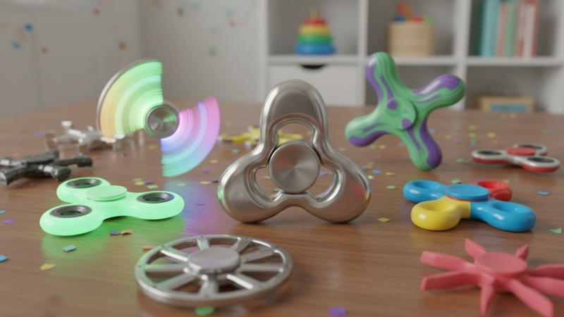 Spinner tại Tiki đa dạng chất liệu, kiểu d&aacute;ng, ph&ugrave; hợp giải tr&iacute; nhẹ nh&agrave;ng cho trẻ em v&agrave; người lớn