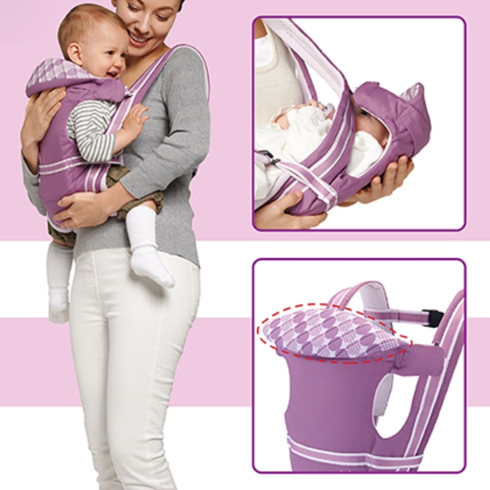Đặt đầu bé ngang cằm của ba mẹ