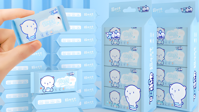 Khăn giấy ướt dịu nhẹ an to&agrave;n cho da