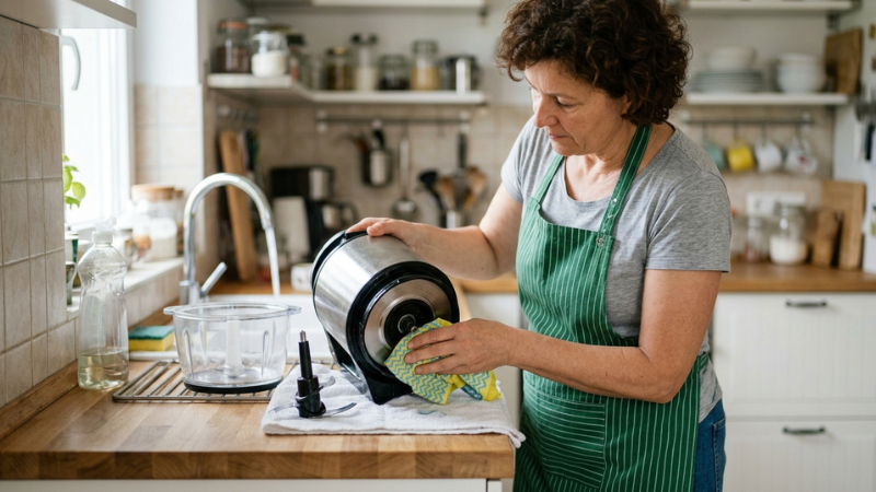 Giữ máy sạch sẽ và khô ráo giúp duy trì hiệu suất và kéo dài tuổi thọ