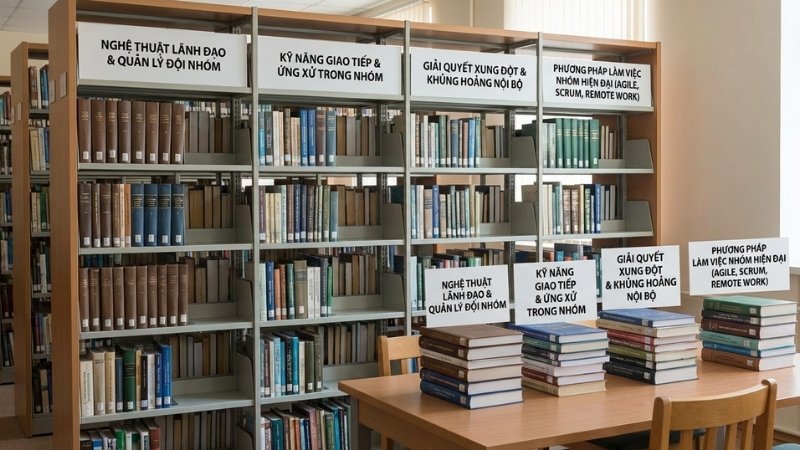 S&aacute;ch teamwork tại Tiki gồm l&atilde;nh đạo nh&oacute;m, giao tiếp, giải quyết xung đột v&agrave; l&agrave;m việc hiện đại