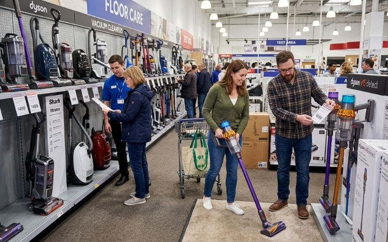 Lựa chọn m&aacute;y h&uacute;t bụi gia đ&igrave;nh ch&iacute;nh h&atilde;ng tại cửa h&agrave;ng đồ gia dụng